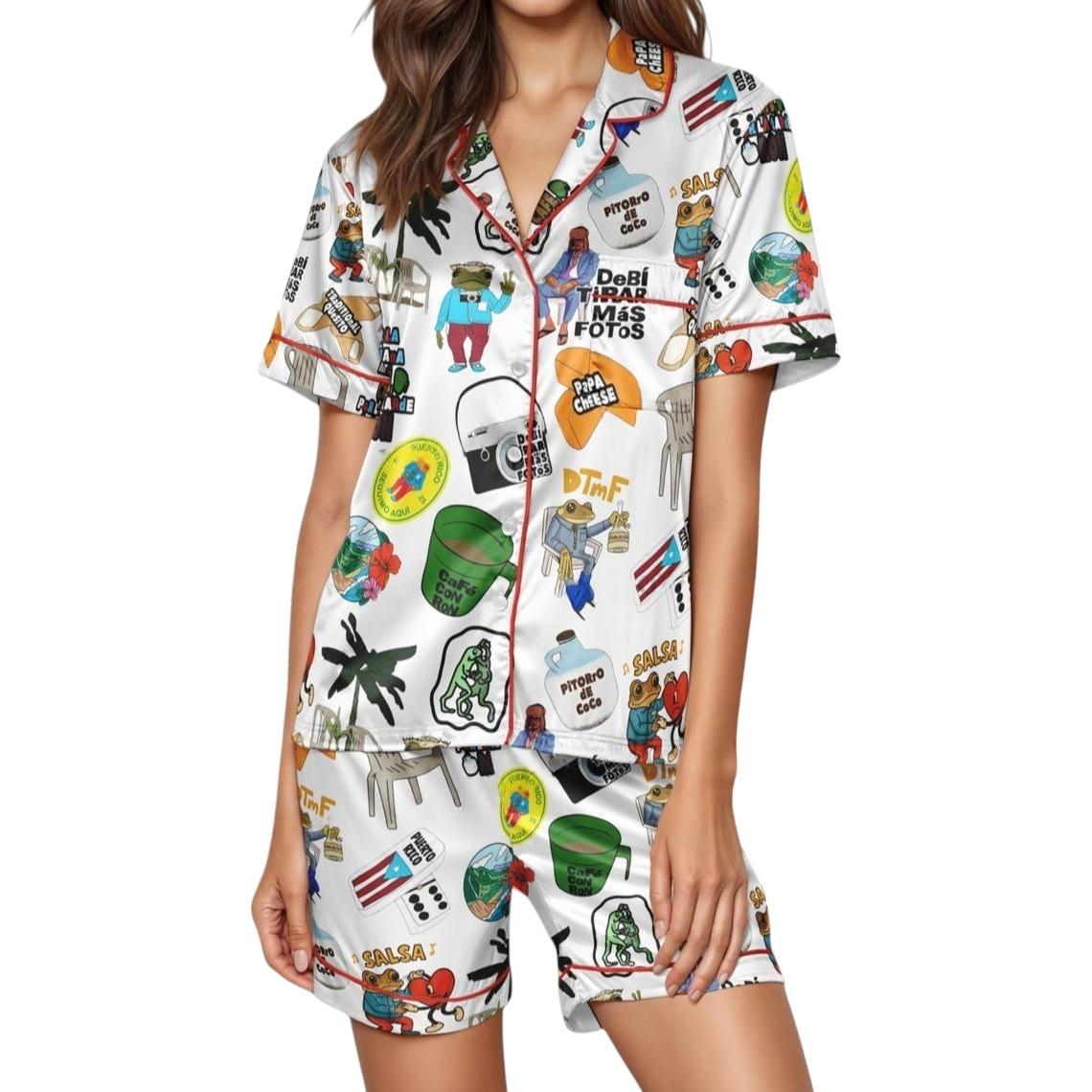 Pitorro Satin Pajama Set For Women