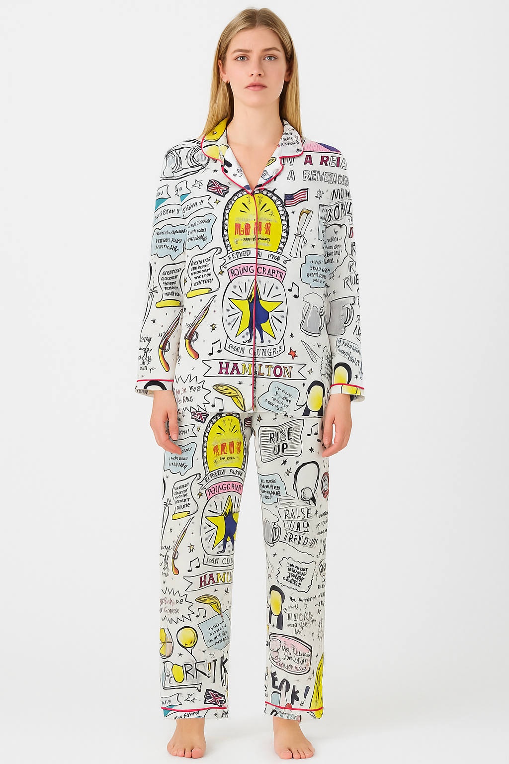 Hamilton Satin Pajama Set For Women