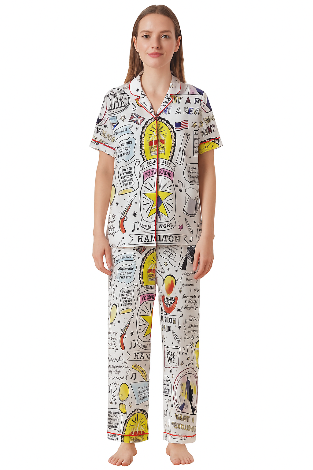 Hamilton Satin Pajama Set For Women