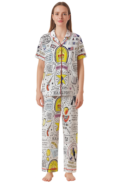 Hamilton Satin Pajama Set For Women