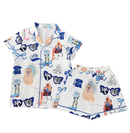 Am i Okay Satin Pajama Set For Women